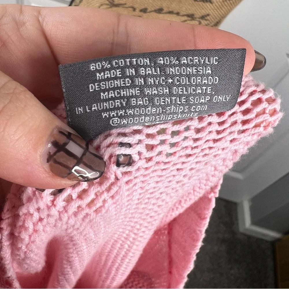 Sz S/M Wooden Ships NWOT $135 MSRP  Pink Tie Dye Sweater - Picture 8 of 8